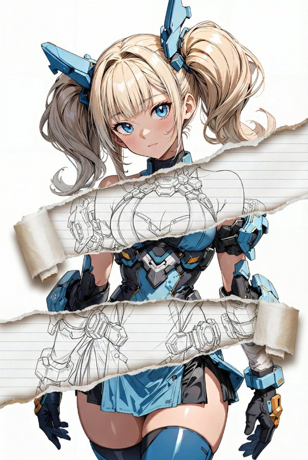 撕纸艺术效果 示例图