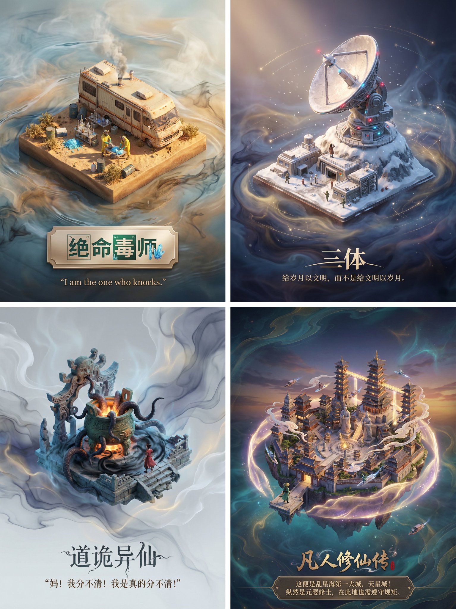 小说场景3D海报 示例图